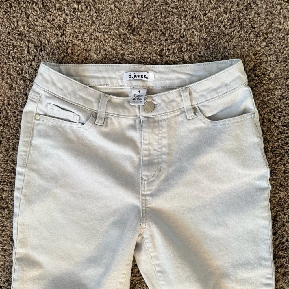 d. jeans Women's Light Gray Skinny Jeans Sz 4 - Picture 3 of 5